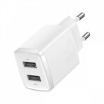 Адаптер BASEUS Compact Charger 2USB 10.5W (white) - Зображення 2