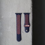 Ремінець Nike Band 42mm/44mm/45mm/46mm/49mm/ULTRA (drop midnight blue/orange)