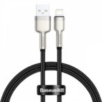 Lightning - USB BASEUS Metal 2.4A (2м) чорний - Зображення 2