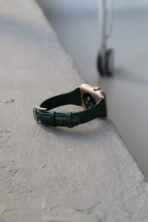 Ремінець slim leather 38mm/40mm/41mm/42mm(10 gen.) (dark green) - Зображення 2