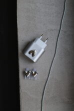 Захист для адаптера 20W Silver heart - Зображення 2