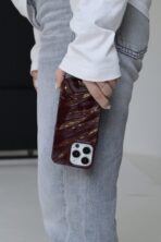 Чохол Venom 16 Pro Max (wine red + glitter) - Зображення 2