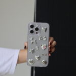 Чохол Clear Silver Stickers 16 Pro Max