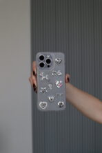 Чохол Clear Silver Stickers 16 Pro Max - Зображення 2