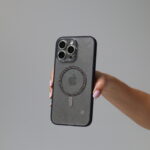 Чохол Glitter Mag Safe 11 (clear black)