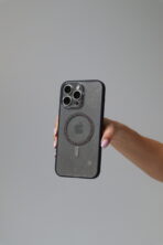 Чохол Glitter Mag Safe 14 Pro (clear black)