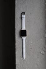 Ремінець slim leather 42mm/44mm/45mm/46mm/49mm/ULTRA (white)