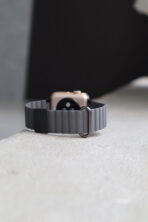 Ремінець LUXURY Magnetic leather 38mm/40mm/41mm/42mm (10 gen.) (dark gray)