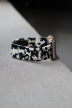 Ремінець Amber 38mm/40mm/41mm/42mm(10 gen.) (black/milk)