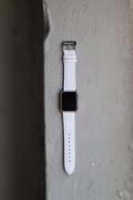 Ремінець еко-шкіра 42mm/44mm/45mm/46mm/49mm/ULTRA (white-snake) - Зображення 2