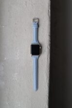 Ремінець slim leather 38mm/40mm/41mm/42mm(10 gen.) (light blue) - Зображення 2