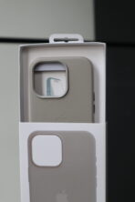 Чохол Leather Case Mag Safe 14 Pro (light gray) - Зображення 3