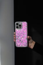 Чохол Pink Glitter Heart 16 Pro