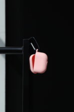 Чохол Silicone металевий карабін 1/2 (pink)