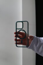 Чохол Crystal Mag Safe 13 Pro (green) - Зображення 3