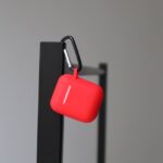 Чохол Silicone металевий карабін 3 (red)