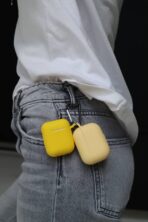 Чохол Silicone металевий карабін Pro 2 (yellow) - Зображення 2