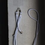 Шнурок Cross Body (gray) + прозора вставка