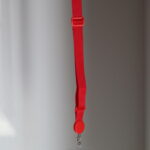 Стрічка Cross-Body (red) + прозора вставка