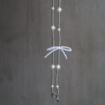 Фурнітура Silver White Bow + прозора вставка