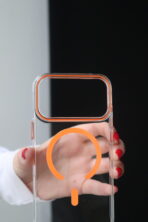 Чохол Acrylic Clear Mag Safe 17 Pro Max (orange)