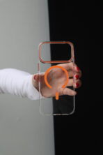 Чохол Acrylic Clear Mag Safe 17 Pro Max (orange) - Зображення 2