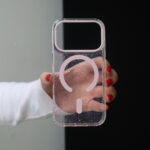 Чохол Jelly Glitter Mag Safe 15 Pro Max (pink)