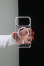 Чохол Jelly Glitter Mag Safe 15 Pro (pink)