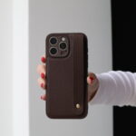 Чохол Leather Brown + тримач 16 Pro