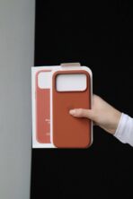 Чохол силіконовий Premium Mag Safe 17 Pro Max (terra cotta) + animation