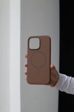 Чохол Silicone Slim Mag Safe 14 Pro (brown)