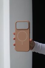 Чохол Silicone Slim Mag Safe 17 Air (cappuccino)