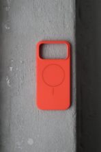 Чохол Silicone Slim Mag Safe 17 Pro Max (orange) - Зображення 2