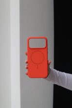 Чохол Silicone Slim Mag Safe 17 Pro Max (orange)