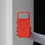 Чохол Silicone Slim Mag Safe 17 Pro Max (orange)
