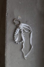 Фурнітура Брелок Silver/Velour Bow - Зображення 2