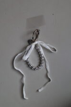 Фурнітура Брелок Silver/Velour Bow