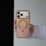 Чохол Acrylic Rainbow Glitter Mag Safe 17 Pro (orange)