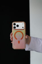 Чохол Acrylic Rainbow Glitter Mag Safe 17 Pro (orange) - Зображення 2