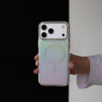 Чохол Acrylic Rainbow Glitter Mag Safe 17 Pro (clear)