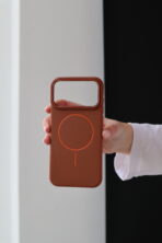 Чохол Leather Slim Mag Safe 17 Pro Max