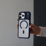 Чохол Crystal Mag Safe 17 Pro (dark blue)