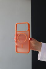 Чохол Matte Colorful Mag Safe 17 Pro (orange) - Зображення 3