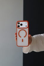 Чохол Matte Clear Colorful Mag Safe 17 Pro Max (orange)