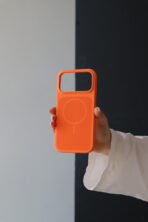 Чохол New Silicone Slim Mag Safe 17 Pro Max (orange)