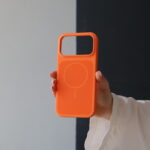 Чохол New Silicone Slim Mag Safe 17 Pro Max (orange)