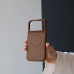 Чохол New Silicone Slim Mag Safe 17 Pro Max (brown)