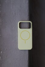 Чохол Silicone Slim Mag Safe 16 Pro (mellow yellow) - Зображення 3