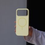 Чохол Silicone Slim Mag Safe 16 Pro Max (mellow yellow)
