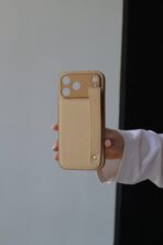 Чохол Leather Beige + тримач 16 Pro